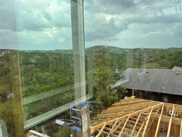 1107 Canyon Edge Dr, Austin, TX 78733 - view of mountain backdrop with a heavily wooded area