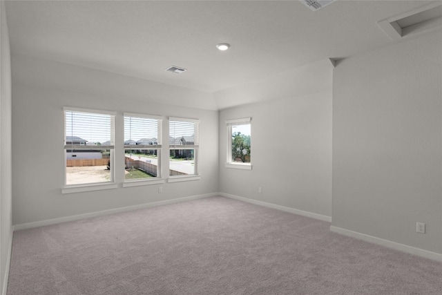316 Ridgewell Loop, Georgetown, TX 78633 - carpeted empty room with attic access and baseboards