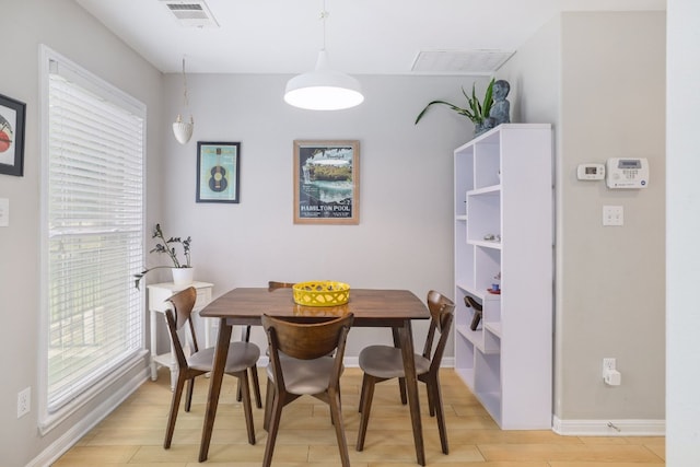 6900 E Riverside Dr Unit 24, Austin, TX 78741 - dining room featuring light wood-style flooring and baseboards