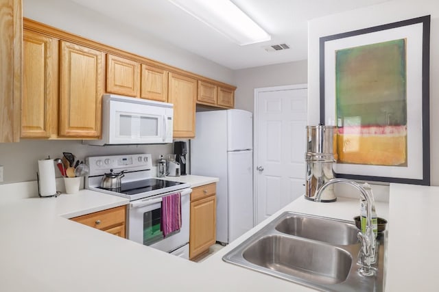6900 E Riverside Dr Unit 24, Austin, TX 78741 - kitchen featuring white appliances and light countertops