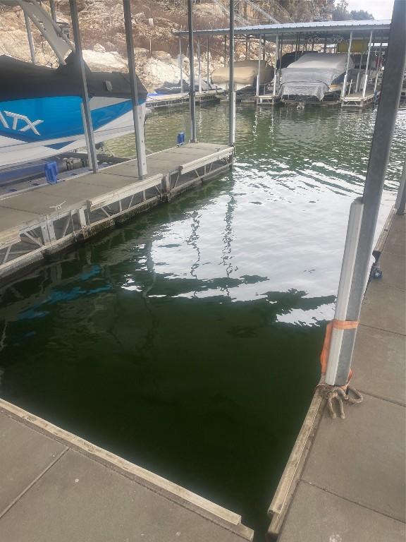1601 Judy Lynn Dr Unit 107, Spicewood, TX 78669 - dock area with a water view