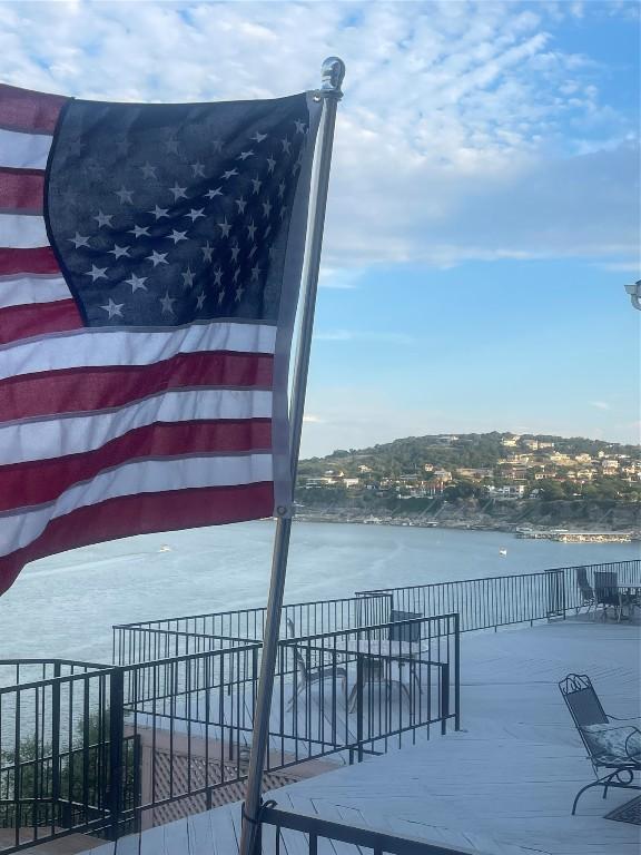 1601 Judy Lynn Dr Unit 107, Spicewood, TX 78669 - dock area featuring a water view