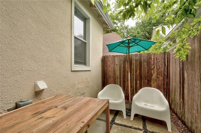 exterior space with fence