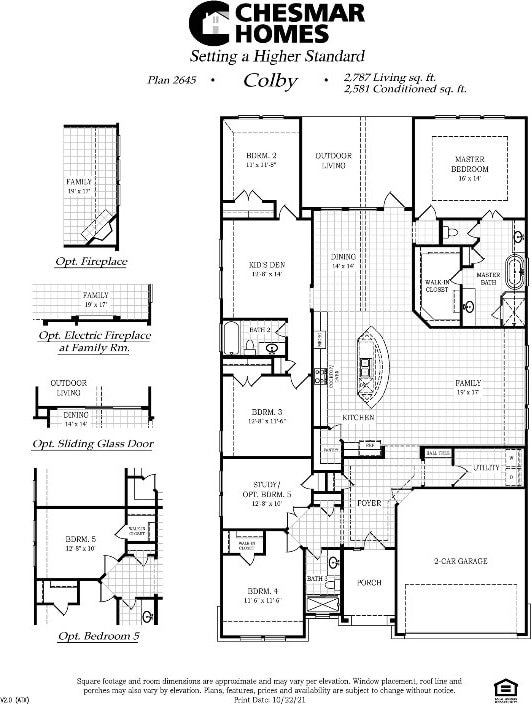 2104 Tobiano Trce, Georgetown, TX 78633 - view of property floor plan