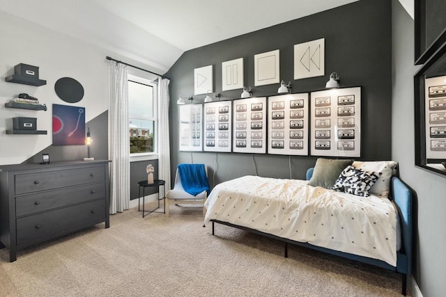 2104 Tobiano Trce, Georgetown, TX 78633 - bedroom featuring lofted ceiling and carpet