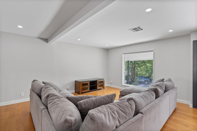3400 Santa Fe Dr, Austin, TX 78741 - living area with recessed lighting and light wood-style floors