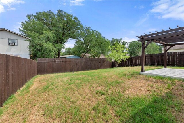 6007 Wideleaf Dr, Austin, TX 78724 - view of yard featuring a fenced backyard, a patio area, and a pergola