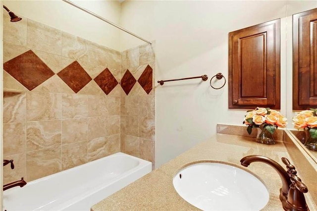 bathroom with  shower combination and vanity