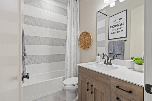 2108 Tobiano Trce, Georgetown, TX 78633 - bathroom with shower / bath combo, toilet, and vanity