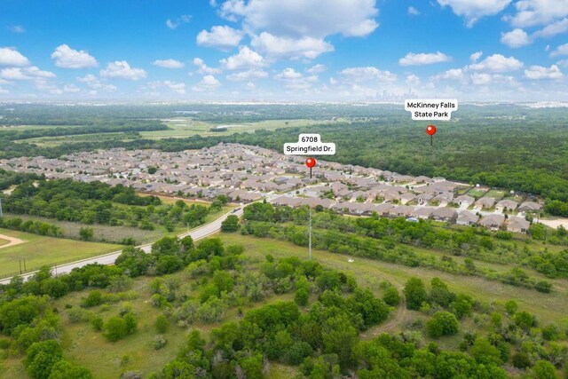 bird's eye view featuring a residential view