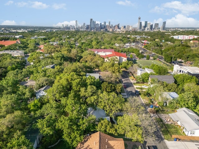 2608 S 2nd St, Austin, TX 78704 - bird's eye view of skyline and a tree filled landscape