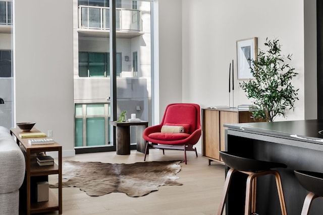 44 E Ave Unit 2301, Austin, TX 78701 - living area with light wood finished floors