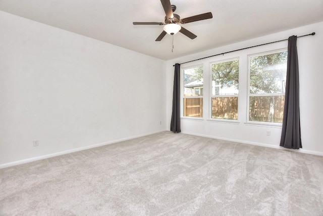 141 Green Knoll Ln, Georgetown, TX 78628 - carpeted empty room featuring ceiling fan and baseboards