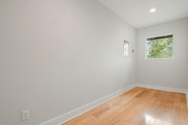 2213 Rebel Rd, Austin, TX 78704 - spare room with recessed lighting, light wood finished floors, and baseboards