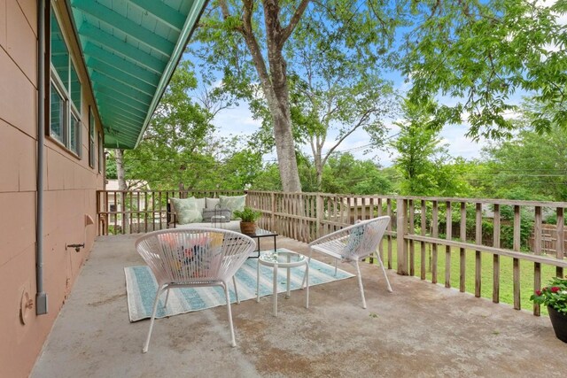 2213 Rebel Rd, Austin, TX 78704 - view of patio / terrace with outdoor lounge area