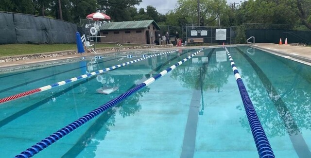 2213 Rebel Rd, Austin, TX 78704 - pool with fence