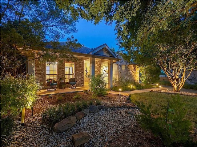 2812 Cascade Falls Dr, Austin, TX 78738 - view of front facade featuring a patio area
