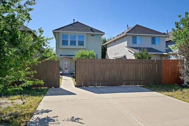 exterior space featuring fence