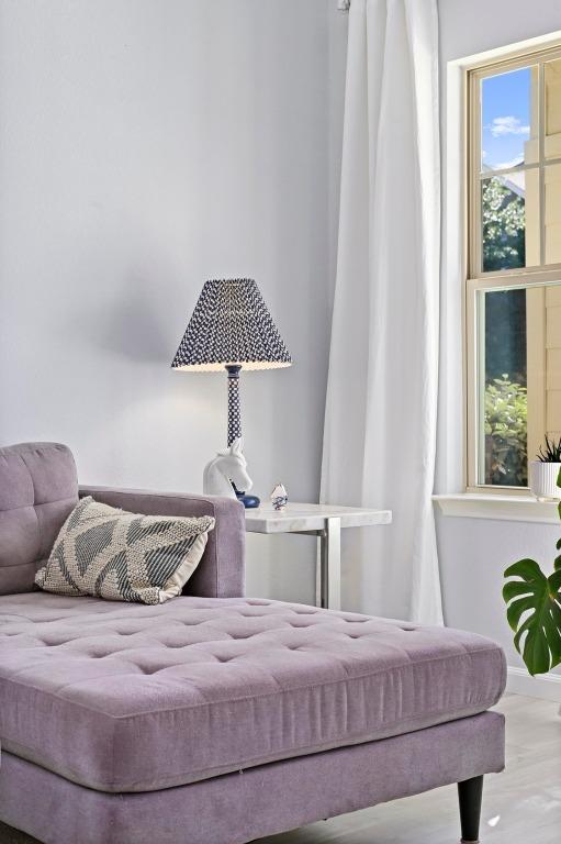 bedroom with baseboards