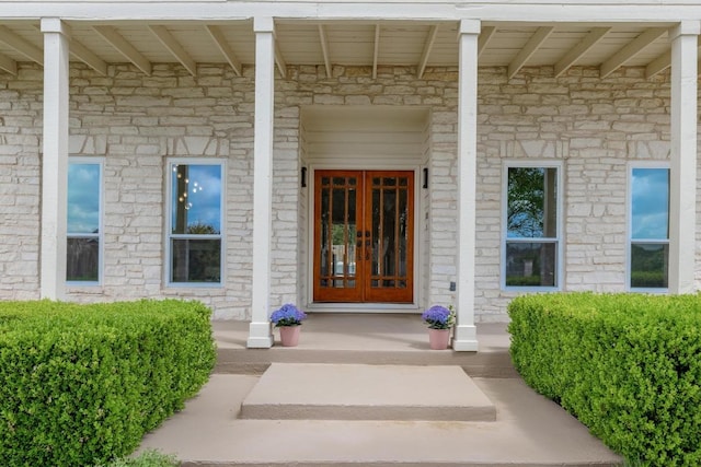 6659 Whitemarsh Valley Walk, Austin, TX 78746 - entrance to property with stone siding