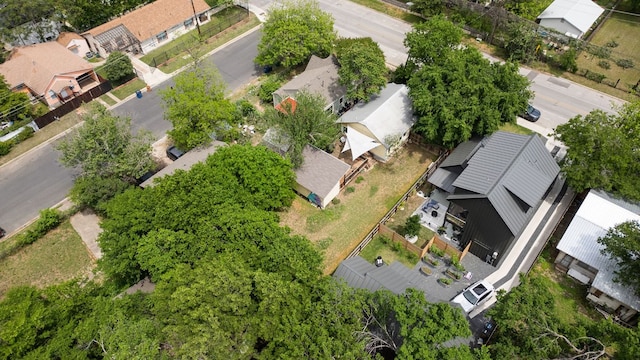 drone / aerial view with a residential view