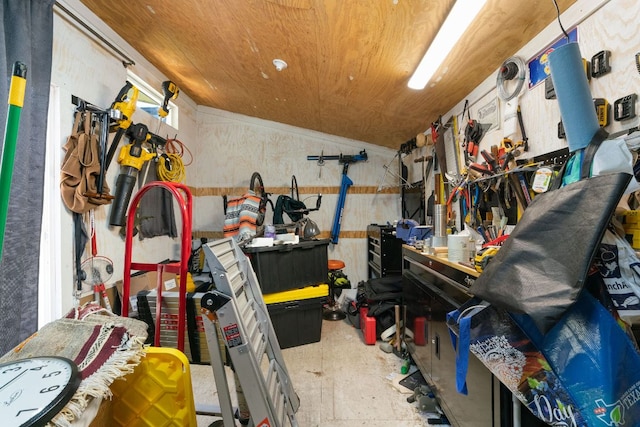view of storage