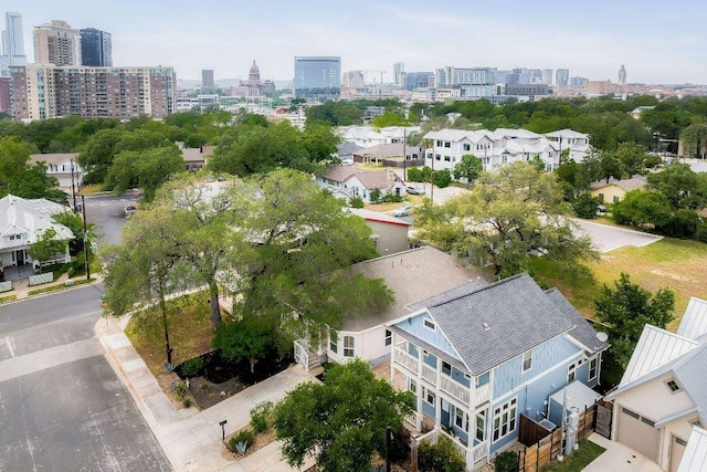 bird's eye view featuring a view of city