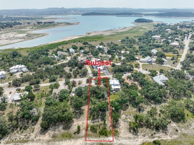 620 Lake Island Dr, Canyon Lake, TX 78133 - drone / aerial view with a water view