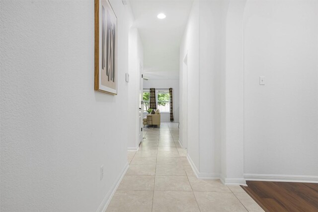 1812 Hidden Springs Path, Round Rock, TX 78665 - hallway featuring light tile patterned flooring and baseboards
