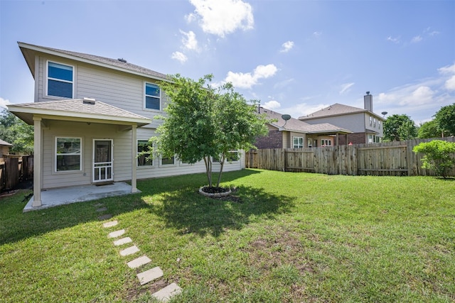1812 Hidden Springs Path, Round Rock, TX 78665 - back of property with a yard, a patio area, and a fenced backyard