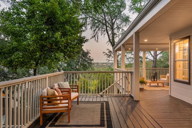 5710 Carry Back Ln, Austin, TX 78746 - view of wooden deck