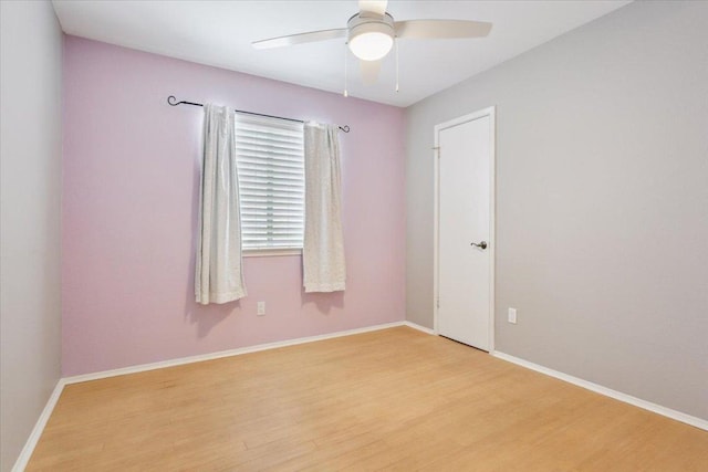 2203 Nathan Dr, Austin, TX 78728 - spare room featuring light wood-style flooring and ceiling fan