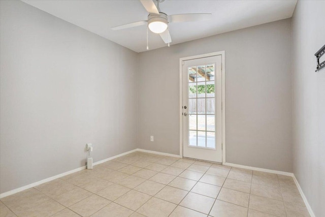 2203 Nathan Dr, Austin, TX 78728 - unfurnished room featuring a ceiling fan and light tile patterned floors