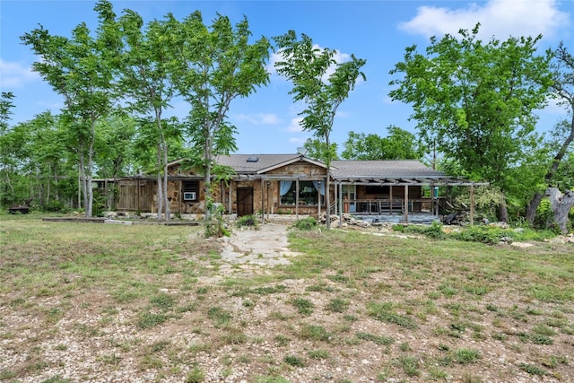 view of rear view of property