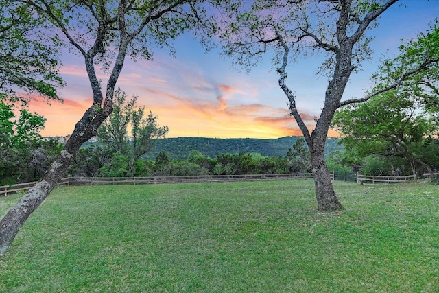 8105 Bell Mountain Dr, Austin, TX 78730 - view of yard with a mountain view