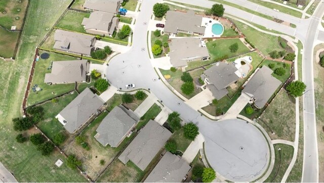 aerial view featuring a residential view