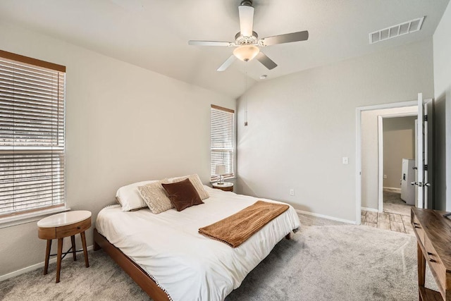 11509 Brindle Ct, Manor, TX 78653 - bedroom with baseboards, carpet, and ceiling fan