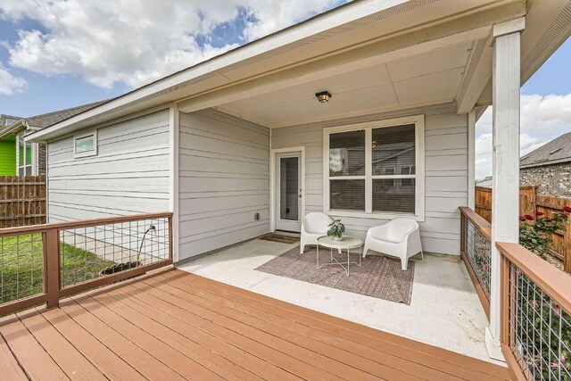11509 Brindle Ct, Manor, TX 78653 - view of wooden terrace