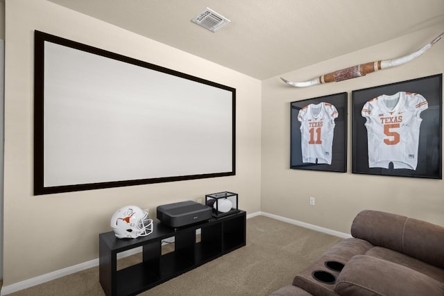 604 Nueces River Trl, Hutto, TX 78634 - carpeted cinema room with baseboards