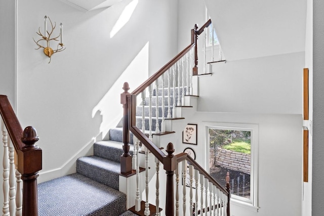 2702 Hillview Green Ln, Austin, TX 78703 - stairs with healthy amount of natural light
