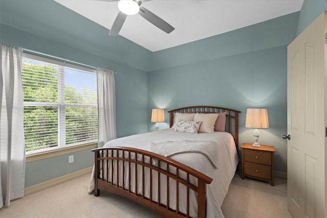 2418 Silent Brook Trl, Round Rock, TX 78665 - carpeted bedroom with baseboards and ceiling fan