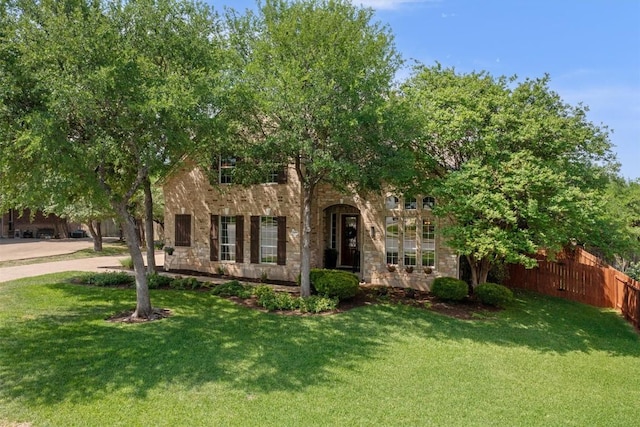 2418 Silent Brook Trl, Round Rock, TX 78665 - view of front of home featuring stone siding