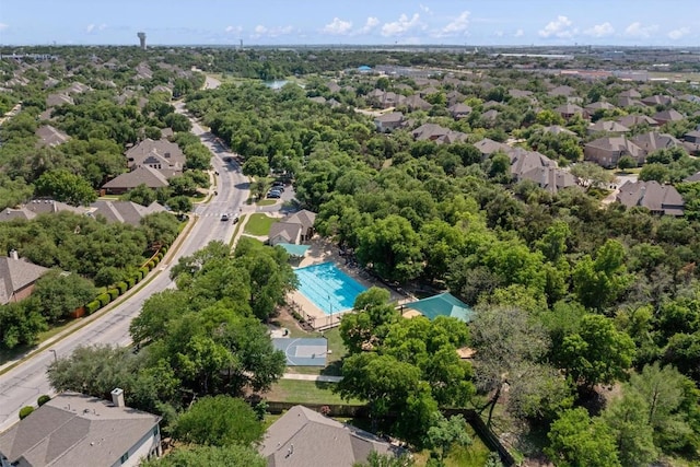 2418 Silent Brook Trl, Round Rock, TX 78665 - aerial perspective of suburban area with a pool area