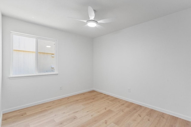 8121 Almondsbury Ln, Austin, TX 78748 - empty room with wood finished floors, baseboards, and ceiling fan