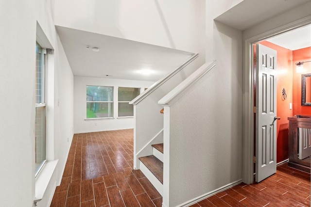 400 W Tudor House Rd, Pflugerville, TX 78660 - staircase featuring wood finished floors