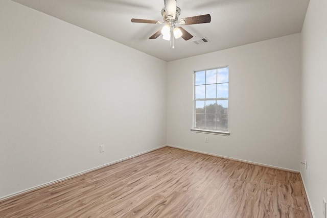 400 W Tudor House Rd, Pflugerville, TX 78660 - spare room featuring light wood-type flooring and ceiling fan