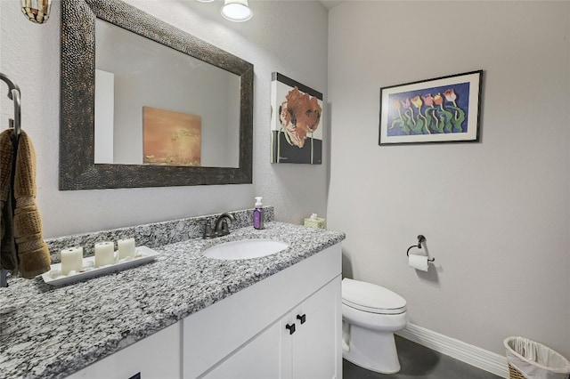 19908 Victoria Chase Rd, Lago Vista, TX 78645 - bathroom featuring vanity and toilet