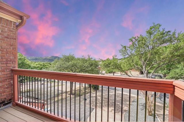 6610 Mesa Hollow Dr, Austin, TX 78750 - view of deck at dusk