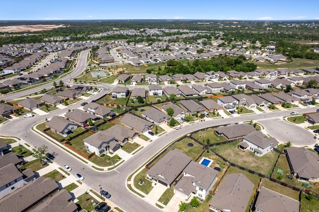 drone / aerial view featuring a residential view