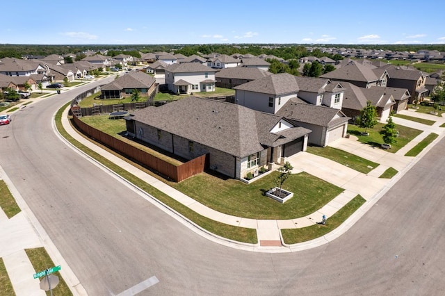 birds eye view of property featuring a residential view